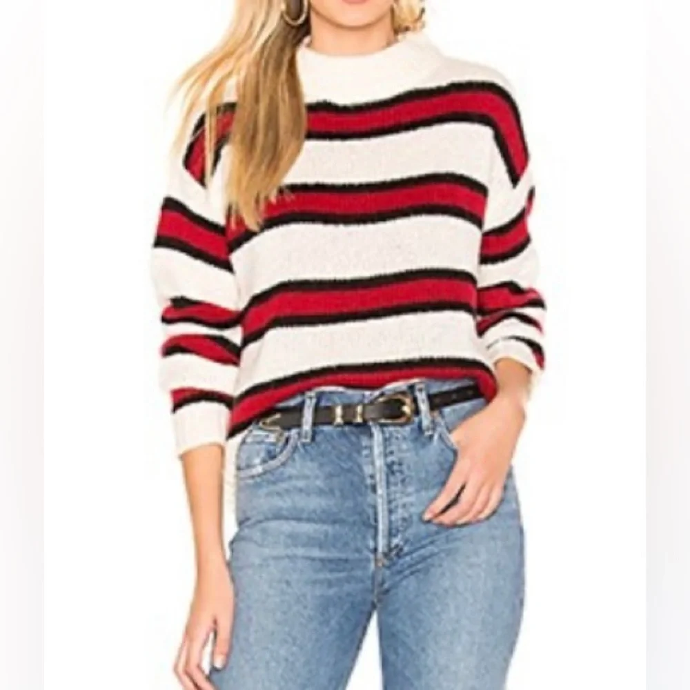 Rebecca Minkoff Taylor Stripe Sweater Size Medium - Picture 1 of 6